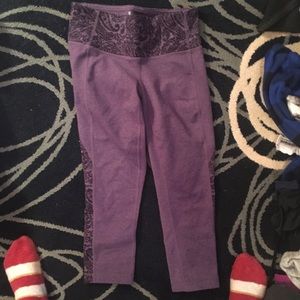 Purple Capri Athleta Leggings